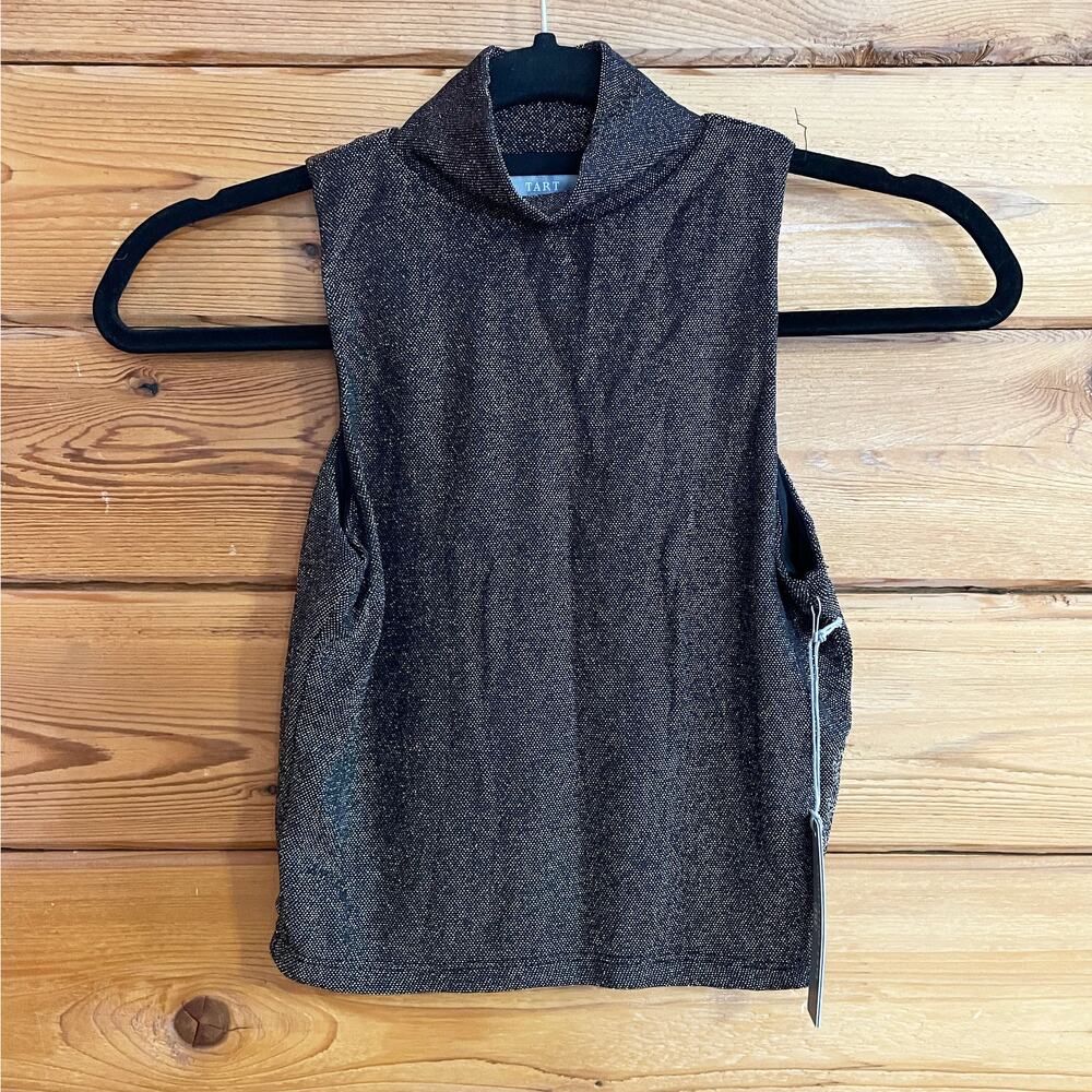 NWT Tart Mock Neck sleeveless Shimmer Top Size XS